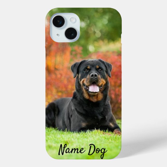 Coques Case-Mate iPhone Renommez votre chien Rottweiler sur les boîtiers t (Verso)