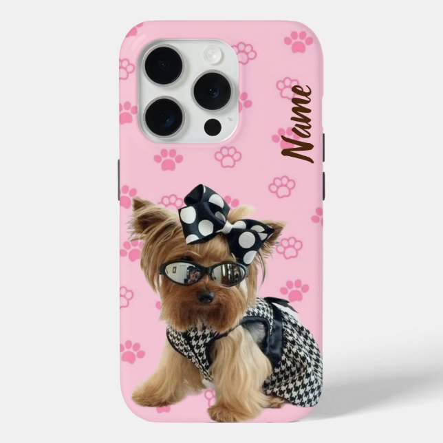 Coques Case-Mate iPhone Renommez votre chien Yorkshire Terri sur les boîti (Verso)