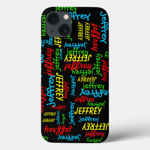 Etui iPhone Case-Mate Repeating Names Black Background, FUN