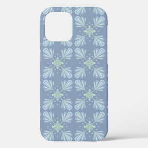 Case-Mate iPhone Case Répétition abstraite florale bleu pastel