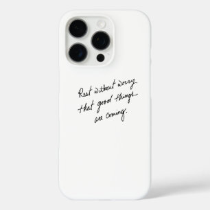 Coque iPhone 16 Pro Repos Scripté À La Main Sans Inquiétude Spirituell