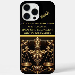 Coque iPhone 16 Pro Max Représentation élégante de la justice de la Dame d