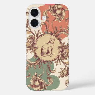 Coque Pour iPhone 16 Représentation élégante et artistique d'un chat