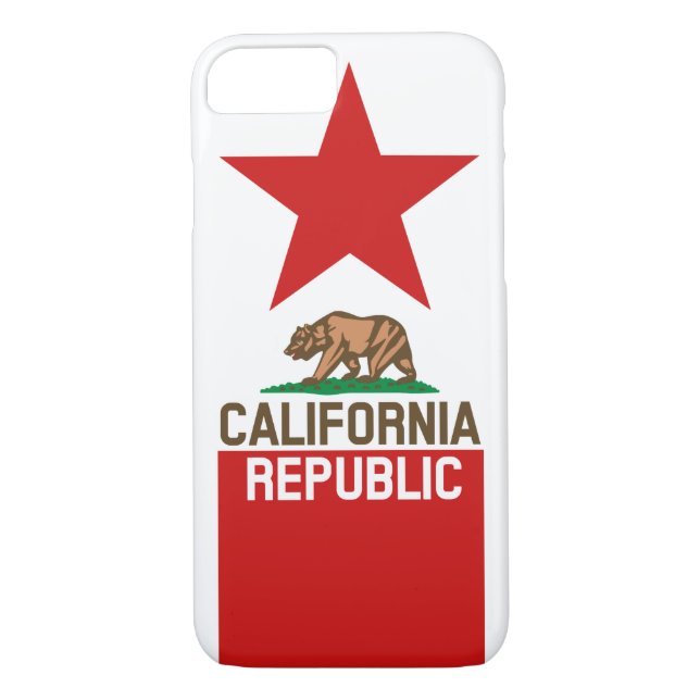 Coques Case-Mate iPhone RÉPUBLIQUE DE CALIFORNIE Drapeau d'État Red Star D (Dos)