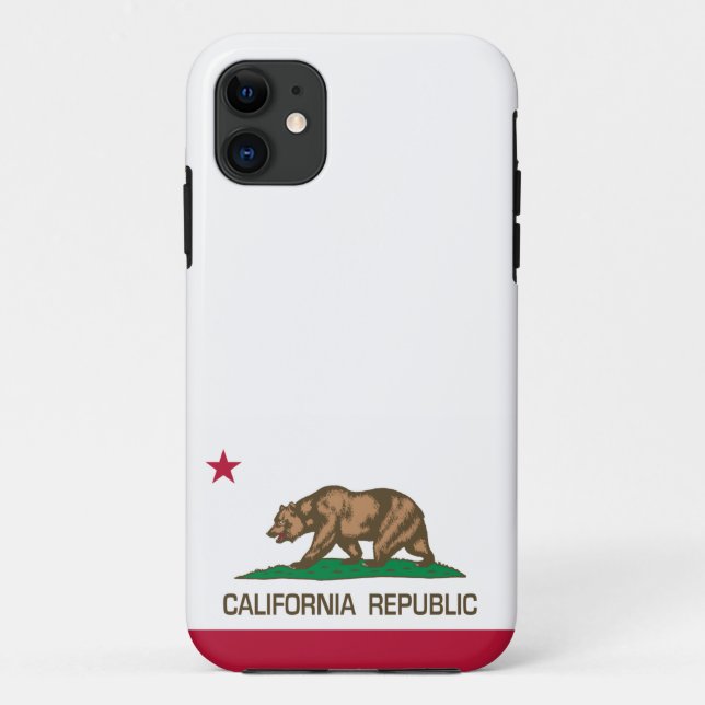 Coques Case-Mate iPhone République de la Californie (drapeau d'état) (Dos)