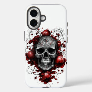 Coque Pour iPhone 16 Requiem floral sur mobile