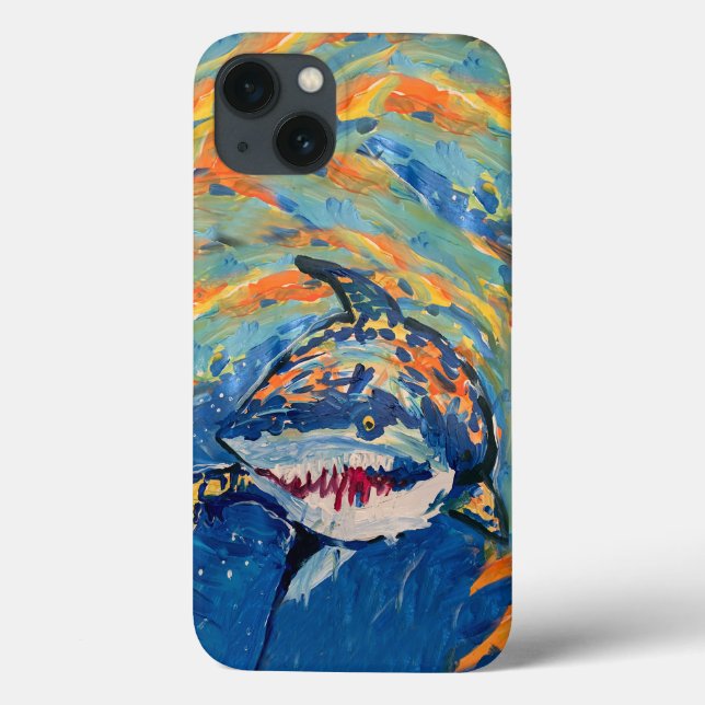 Coques Case-Mate iPhone Requin "Art by Kids" (Verso)