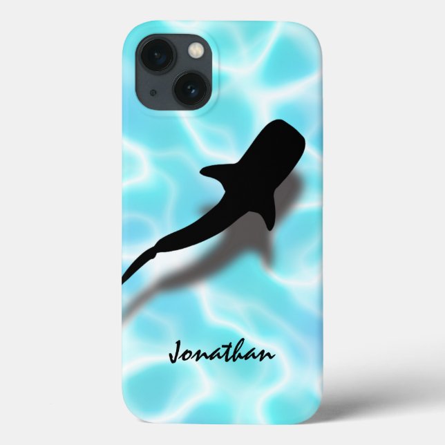 Coques Case-Mate iPhone Requin baleine personnalisé avec plage tropicale o (Verso)