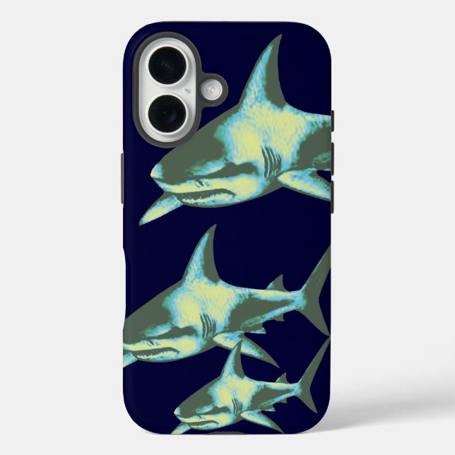 Coques Case-Mate iPhone requin poisson, animaux sauvages (Verso)