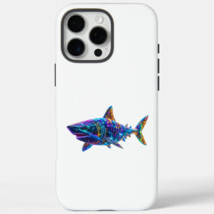 Coque iPhone 16 Pro Max Requin - Un Art Lumineux