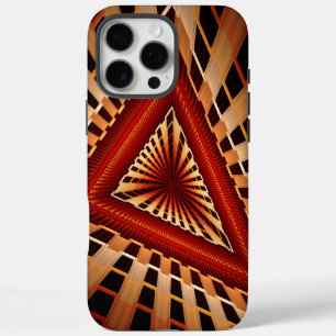 Coque iPhone 16 Pro Max Réseau Fantastique 3D Moderne Fractal Design Graph
