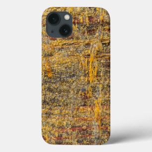 Case-Mate iPhone Case Résine d'arbre dorée sur bois rustique