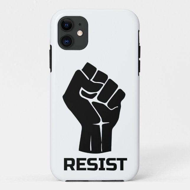 Coques Case-Mate iPhone Résister avec le poing - en noir (Dos)