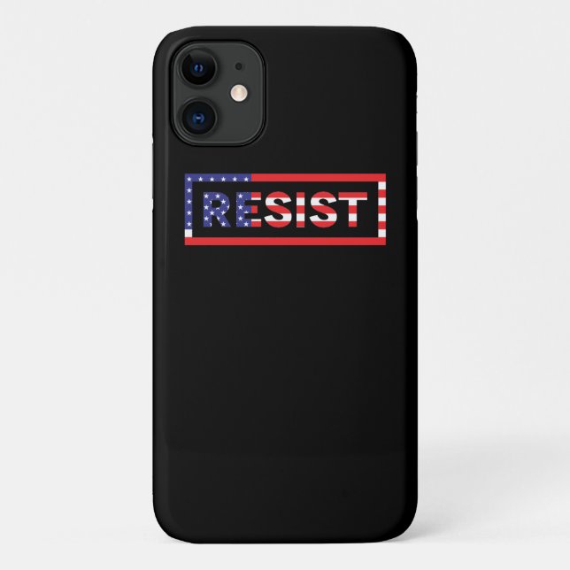 Coques Case-Mate iPhone RÉSISTER| Drapeau des États-Unis (Dos)
