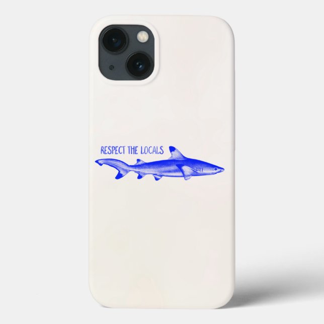 Coques Case-Mate iPhone Respectez la citation drôle des locaux - Marine Bl (Verso)