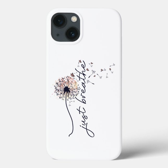 Coques Case-Mate iPhone Respire juste le Dandelion Encouragement Yoga (Verso)