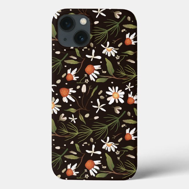 Coques Case-Mate iPhone Ressort Motif de surface Florale (Verso)