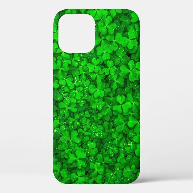 Coques Case-Mate iPhone Ressort shamrock vert feuille (Verso)
