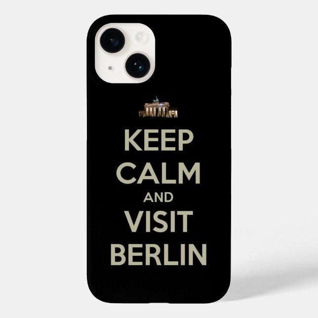Coques Case-Mate iPhone rester calme visite berlin (Verso)