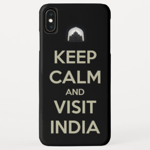 Coque Pour iPhone XS Max rester calme visiter l'inde