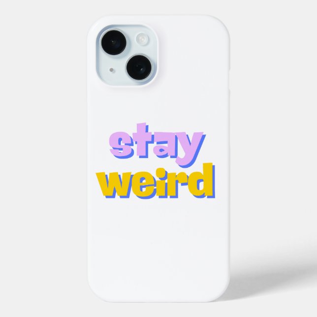 Coques Case-Mate iPhone Restez Bizarres (Verso)
