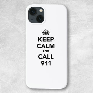 Case-Mate iPhone Case Restez calme et appelez le 911