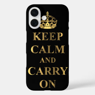 Coque Pour iPhone 16 Restez calme et continuez