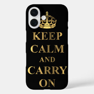 Coque Pour iPhone 16 Restez calme et continuez