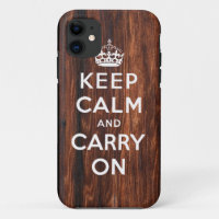 Restez calme et continuez sur l'iPhone 5 Coque| Im