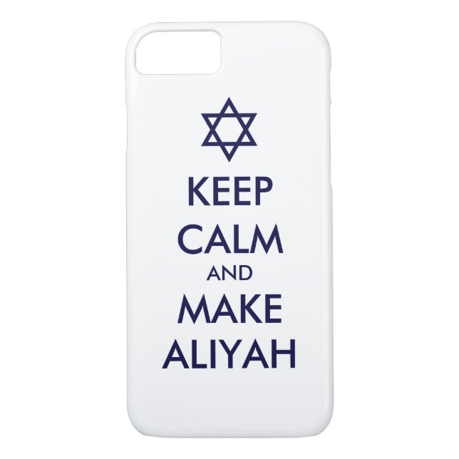 Coques Case-Mate iPhone Restez Calme Et Faites De L'Aliyah (Dos)
