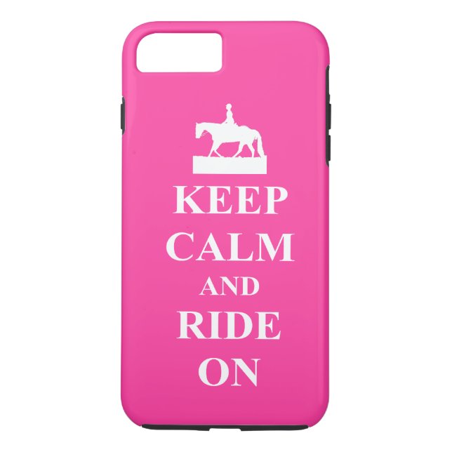 Coques Case-Mate iPhone Restez calme et montez sur, rose (Dos)