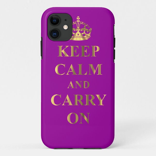 Coques Case-Mate iPhone Restez calme, quelle que soit la couleur (Dos)