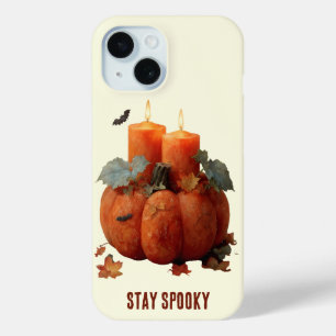 Coque Case-Mate iPhone Restez Citrouille Éffrayant avec des bougies