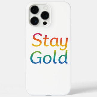 Coque iPhone 16 Pro Max Restez couvert pour iPhone Gold
