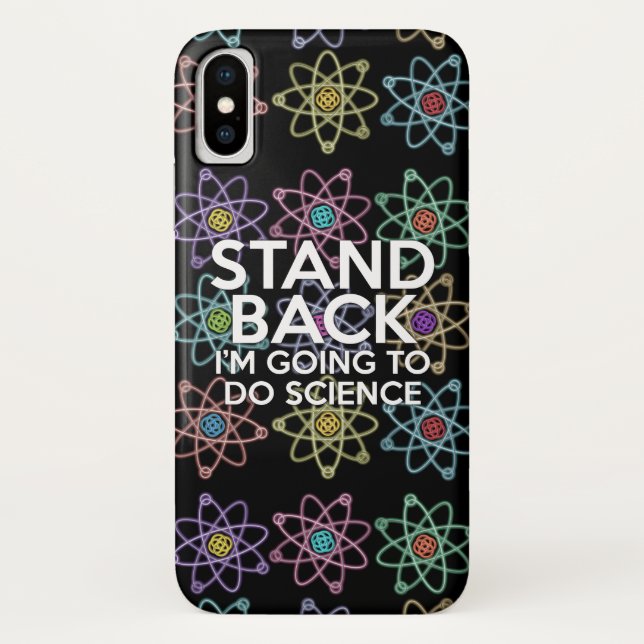 COQUES Case-Mate iPhone RESTEZ EN ARRIÈRE JE VAIS FAIRE DE LA SCIENCE (Dos)