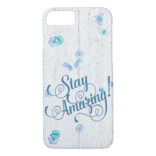 Coques Case-Mate iPhone Restez Extraordinaire avec des marguerites sur boi (Dos)