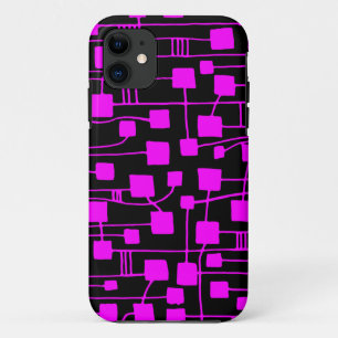 Etui iPhone Case-Mate Résumé 111211 - Magenta sur le noir
