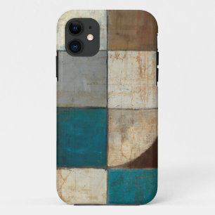 Coques Pour iPhone Résumé dans le bleu et le brun