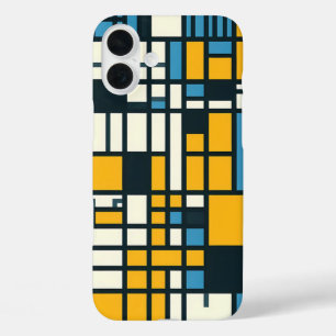 Coque Pour iPhone 16 Plus Résumé de la grille moderne - Geomet inspiré par M