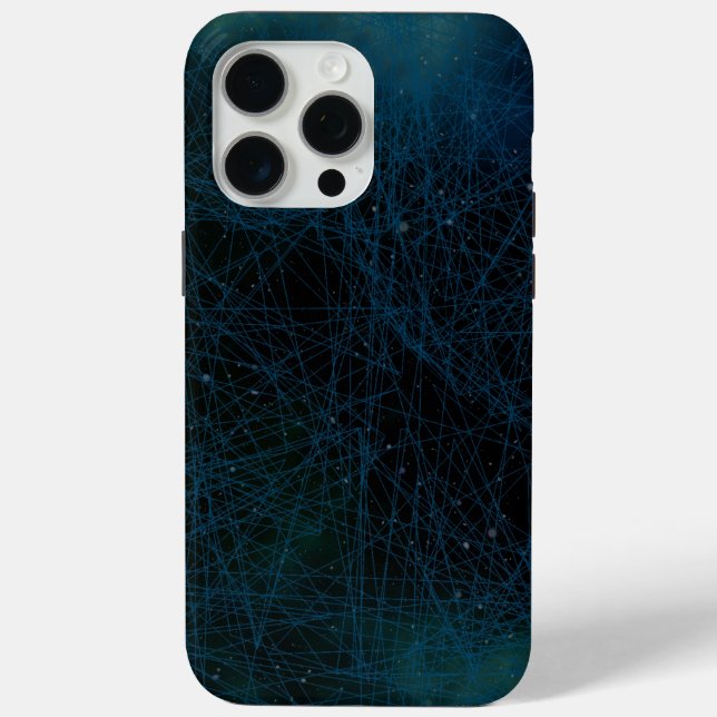 Coques Case-Mate iPhone 'Résumé de réseau numérique' Tech iPhone 15 Pro Ma (Verso)