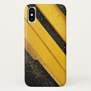 Case-Mate iPhone Case Résumé Géométrique Jaune et Noir Brillants