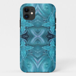 Coque iPhone 11 Résumé Glaçage Bleu