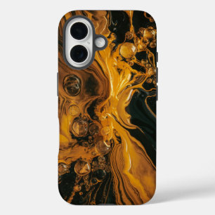 Coque Pour iPhone 16 Résumé Or En Fusion
