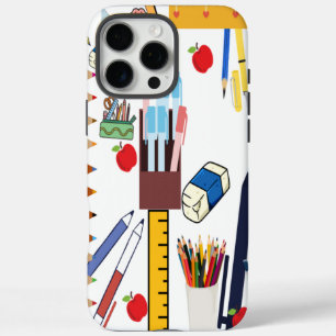 Coque iPhone 16 Pro Max Retour À L'École Couverture Smartphone Avec Étude