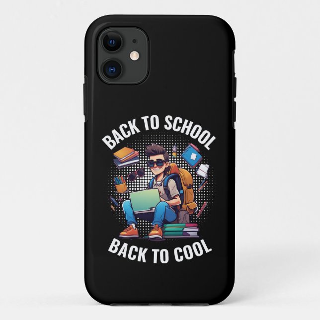 Coques Case-Mate iPhone Retour À L'École Retour Au Cool (Dos)