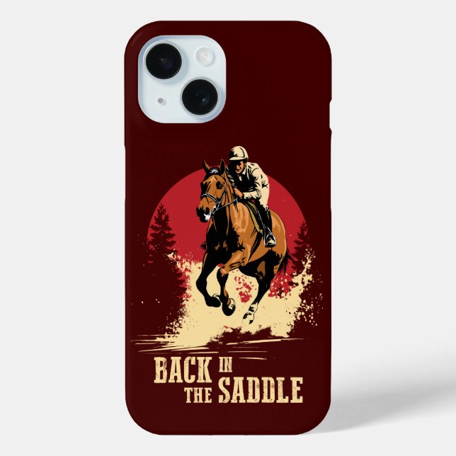 Coques Case-Mate iPhone Retour Dans La Selle - Course À Cheval (Verso)