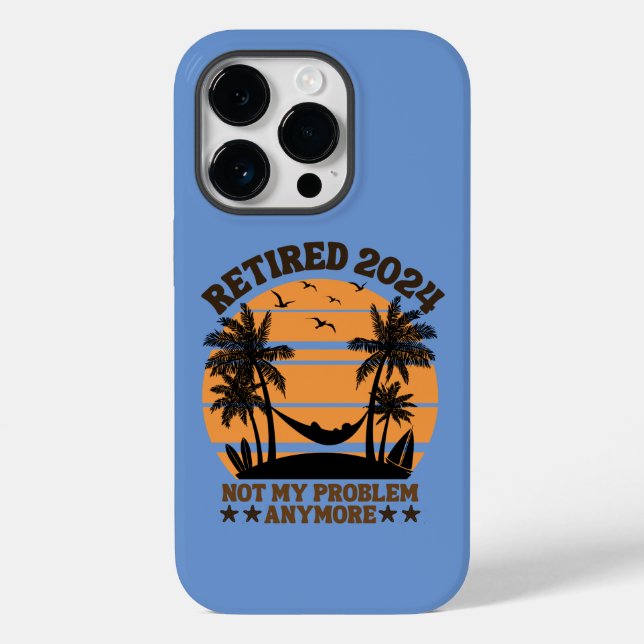 Coques Case-Mate iPhone Retraité 2024 Pas mon problème plus (Verso)