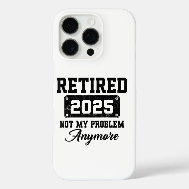 Coques Case-Mate iPhone Retraité 2025 Plus Mon Problème À Moins De Retrait (Verso)