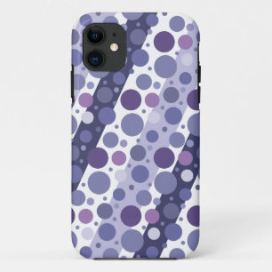 Coque Case-Mate Pour iPhone Rétro amusement pourpre moderne de point de polka