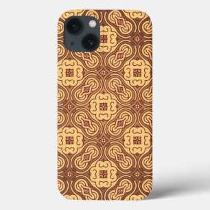 Coques Pour iPhone Rétro arrière - plan coloré de motif